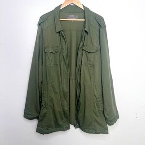 Torrid Utility Jacket, Olive Green Zip up